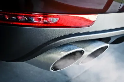 A vehicle emits exhaust - emission restrictions