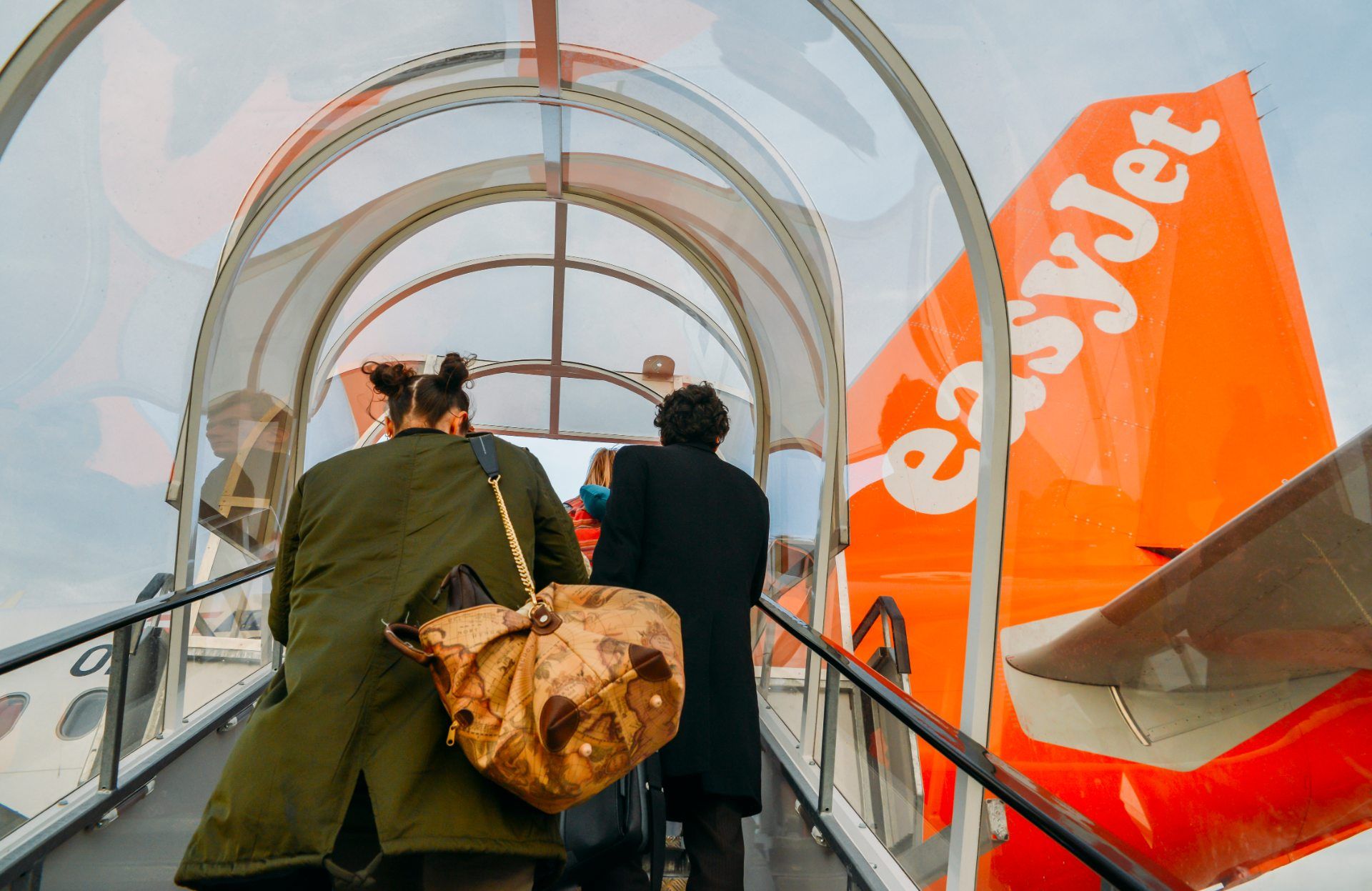 Passengers board an easyJet plane - easyjet data breach