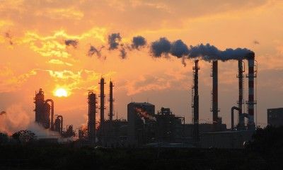 Factory putting out air pollution - COVID-19 deaths