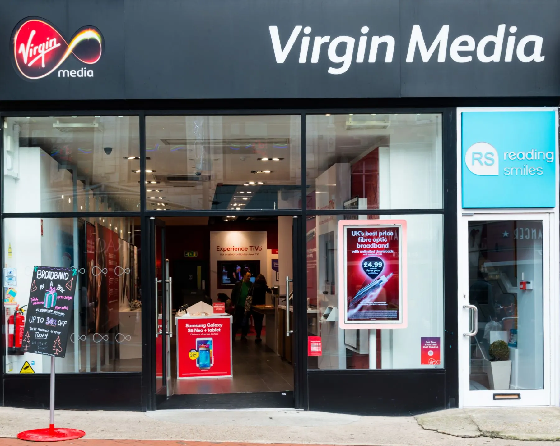 Virgin Media storefront - virgin media data breach