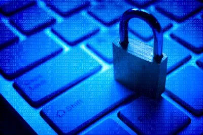 A padlock sits on a computer keyboard - bda data breach