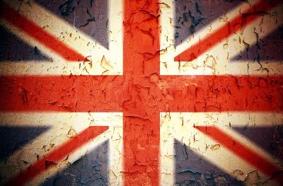 Aged union jack - windrush scandal