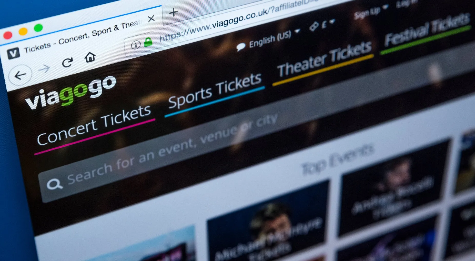 Viagogo website regarding the CMA stopping it from taking over StubHub