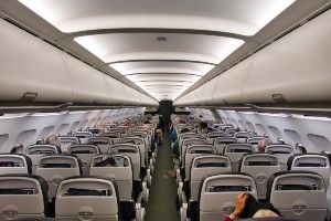 Cabin of a British Airways plane - sita
