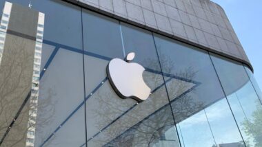 Apple store signage, representing the Apple trial.