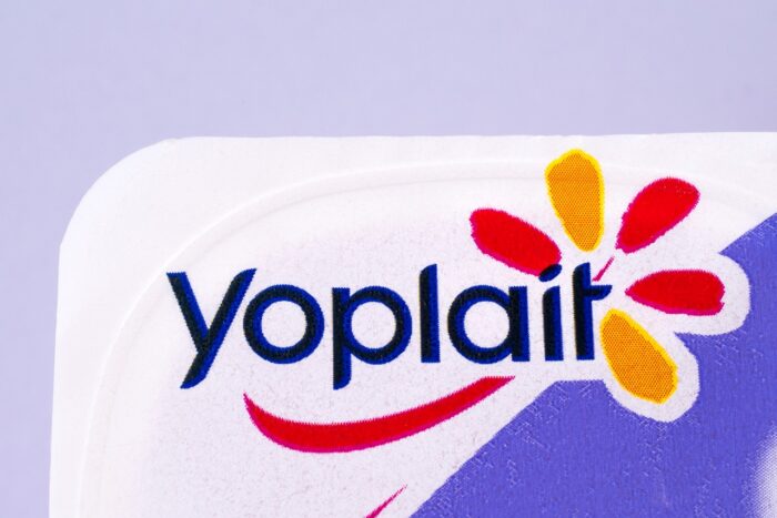 Close-up of the Yoplait logo
