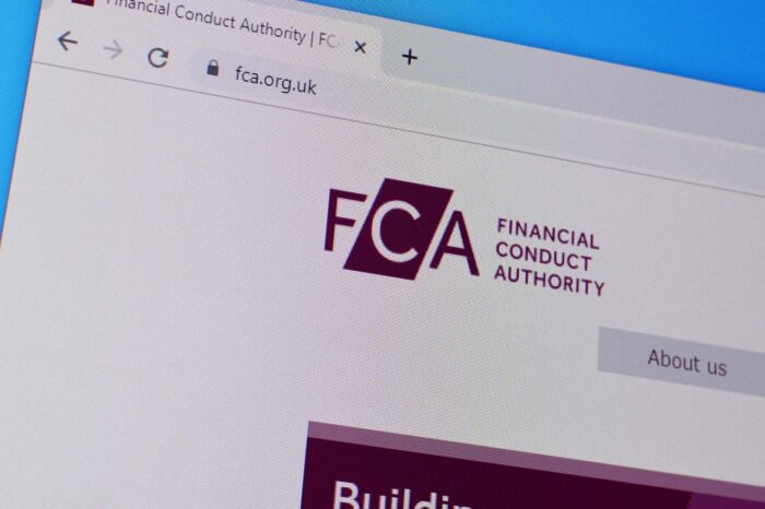 Homepage of fca org website on the display