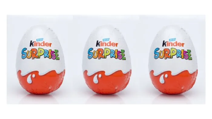 Kinder Suprise or Kinder Egg is a chocolate egg with a toy inside.