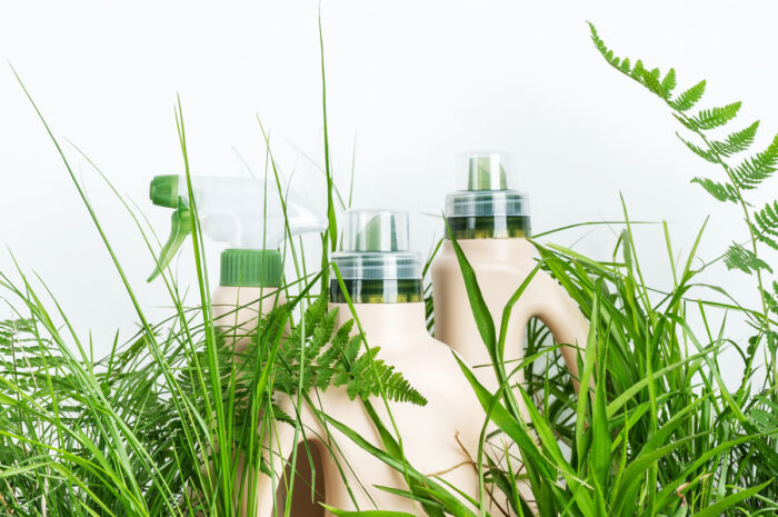 Products mixed in with natural plants.