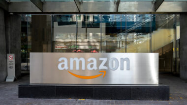 Amazon headquarters signage, representing the Amazon antitrust class action.