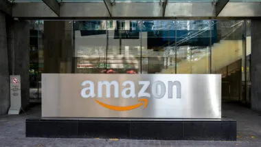 Amazon headquarters signage, representing the Amazon antitrust class action.