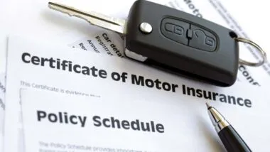 Car keys on top of motor insurance paperwork, representing the motor insurer losses.