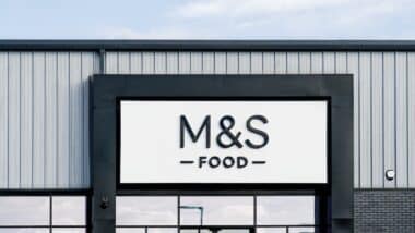Marks & Spencer Food store in Clapham- local food branch of the major British high street retailer and brand