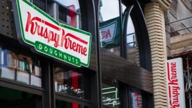 Krispy Kreme Doughnuts shop in London.
