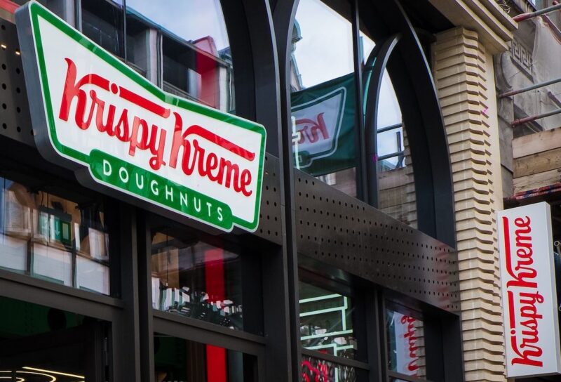 Krispy Kreme Doughnuts shop in London.